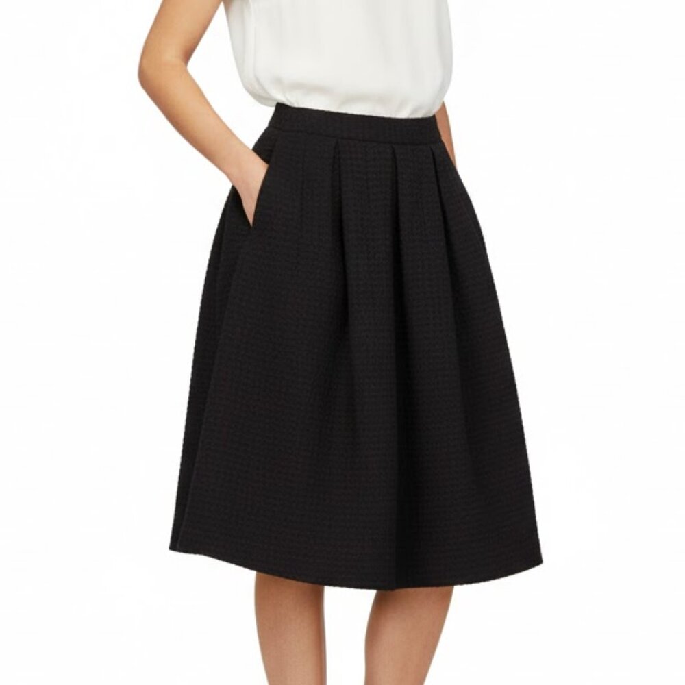 Icône from Simons Black High Waist Flair Skirt (with pockets) - M